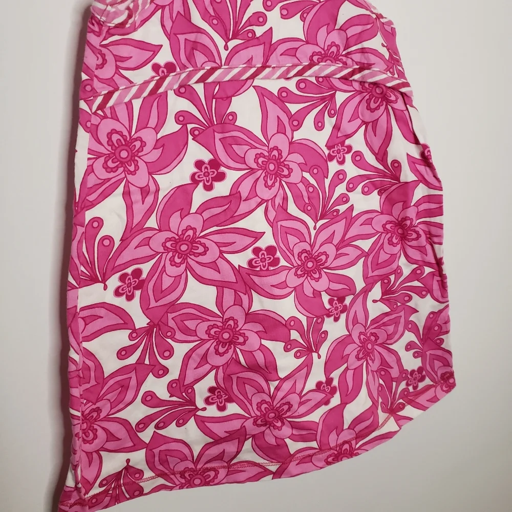 Hanna Andersson 100 / 4 Toddler Girl Pink Floral Patterned Retro Sun Dress